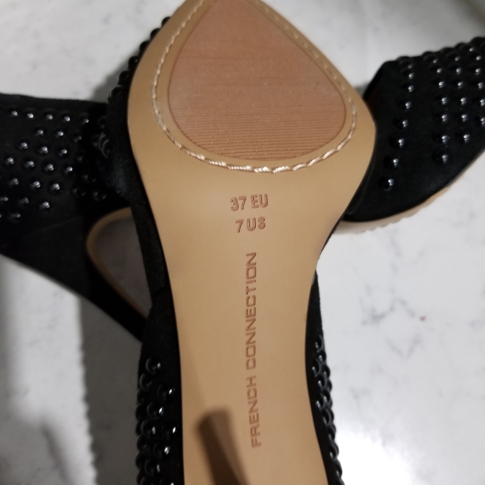 👠FRENCH CONNECTION BLACK HEELS - Picture 6 of 8